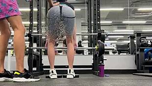 couple fucks intensely after gym workout