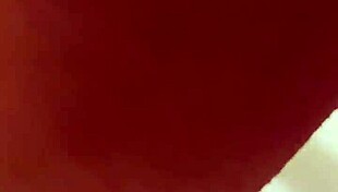 Babe gives handjob to huge cock, cum on big natural tits