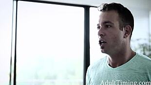 I turned my lesbian step sister straight with blowjob and riding