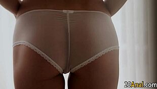 anal teen 18+ gets jizzed hard after wild action.