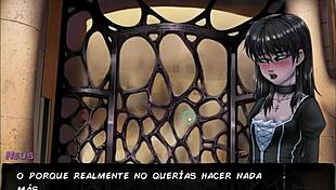 Pact with a witch part 5 features petite goth anime girl in game