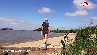 amateur hot blonde public anal compilation