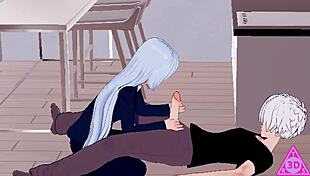 Feeling the passion as Miwa gives an intense blowjob and handjob