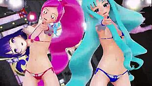 Check out this gooning compilation with dancing hentai babes