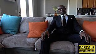 Amateur sub anally fucked in bondage