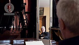 Lovely brunette maid receives a special punishment