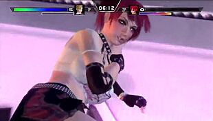 Candy cane's redhead wrestling destruction in rumble roses xx