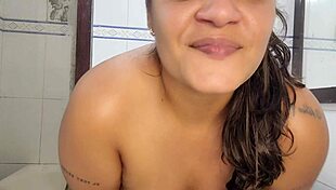 i'm paty, stripping to show my big latina ass