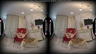 solo teen 18+ kecy hill is masturbating at home in vr