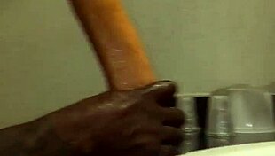 Long dildo plunges into gay bubble butt for intense ass play.