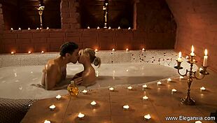 beautiful blonde's sensual anal explorations with interracial milf