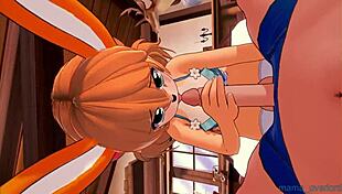 Fiery Furry Bunny Teases in Wild Party Scene