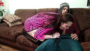 I took his big cock after a delicious blowjob on the skinny guy with a monster dick.