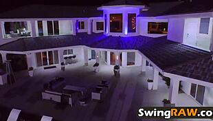 Swinger couple explores licking and fingering in group orgy