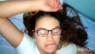 Blonde and brunette amateurs suck and swallow in group threesome