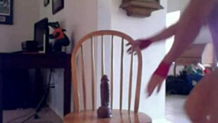 Milf Achieves Intense Orgasm With Dildo Chair