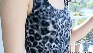 Adorable teen bitch gives gentle blowjob in POV hardcore scene.