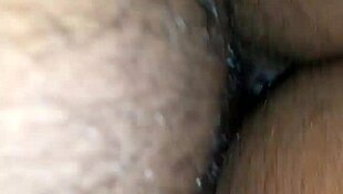 Bent over in doggystyle position, she receives a wet creampie filling her deeply