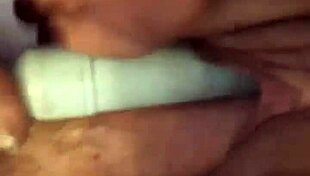 In a close-up POV, the deep insertion into her pussy unfolds intensely