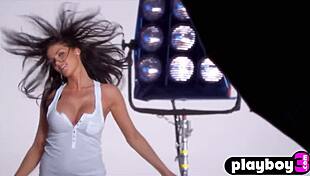 huge boobs model crystal mccahill poses naked