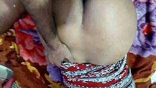 Hot homemade doggy anal fucking with natural tits