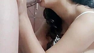 amber milf tells her story of sucking and stroking her boyfriend's cock on webcam.