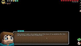 lovely bride rides in wild minecraft hentai parody wedding scene