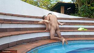 What A Great Pool Afternoon With Blowjob And Fuck!