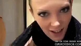 that amateur german girl gets a facial in the mall's changing room