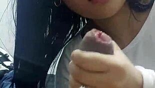 girlfriend's friend touches dick while alone at home