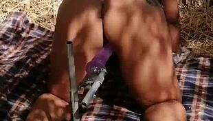 I’m Obsessed with Devska Fucking Herself Using Her Big Dildo Up Close