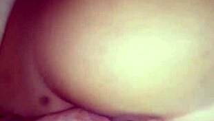 Amateurs try doggystyle for the first time, bent over in excitement.