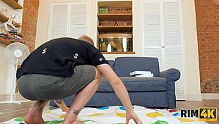 Twister game turns into wild rimming and sex!