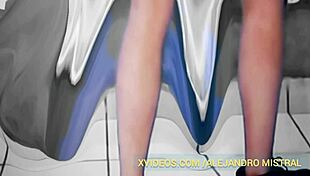 Alex Mist in gay panties fetish with big cock