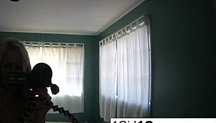 Eden Adams Alone, Close Up Masturbation Of Tits And Pussy.