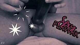 This guy pumps his big cock with toys in a solo session.