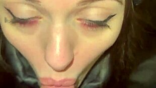 Beautiful Teen Gives Sweet Blowjob in Elevator, Ends with Cum on Ass