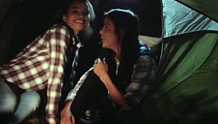 does the milf facesit her ebony colleague in the tent?