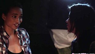 does the milf facesit her ebony colleague in the tent?