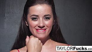 Taylor Vixen stuffs her pussy with a toy suggestively