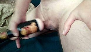 daddy casually fucks his new toy, making her orgasm and cumming inside with huge jizz