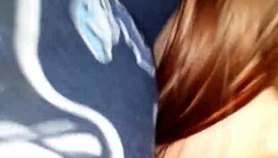 This slut sucks dick and swallows cum in her mouth 😋