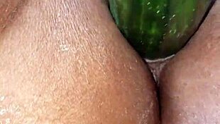 In the backseat of my Dodge Challenger, she freaks out with a huge squirt during our game.