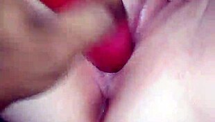 Blonde BBW Milf Plays With Toys Under Maledom Control