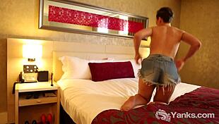 Yasmin Fingers Her Asshole to Climax on Bed!