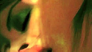 Vintage Scene with One Mouth Taking on Two Hard Cocks