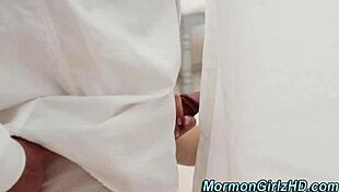 is this mormon teen 18+ ready for taboo handjob blowjob and facial from amateurs in high definition?