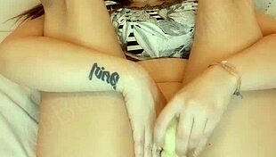 latina masturbates natural tits ass pussy squirting