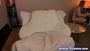 pretty blonde shemale teases her cock on webcam