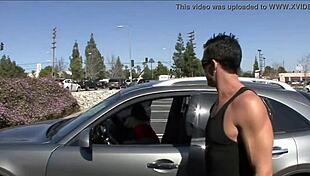 I admire her big tits bouncing in my hands.